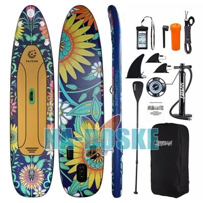 Доска надувная с веслом Fayean SunFlower blue 11'0